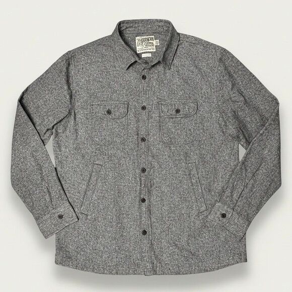 Grayers Other - Grayers Glacier Gray Twill Shirt Jacket XL 100% Cotton Shacket